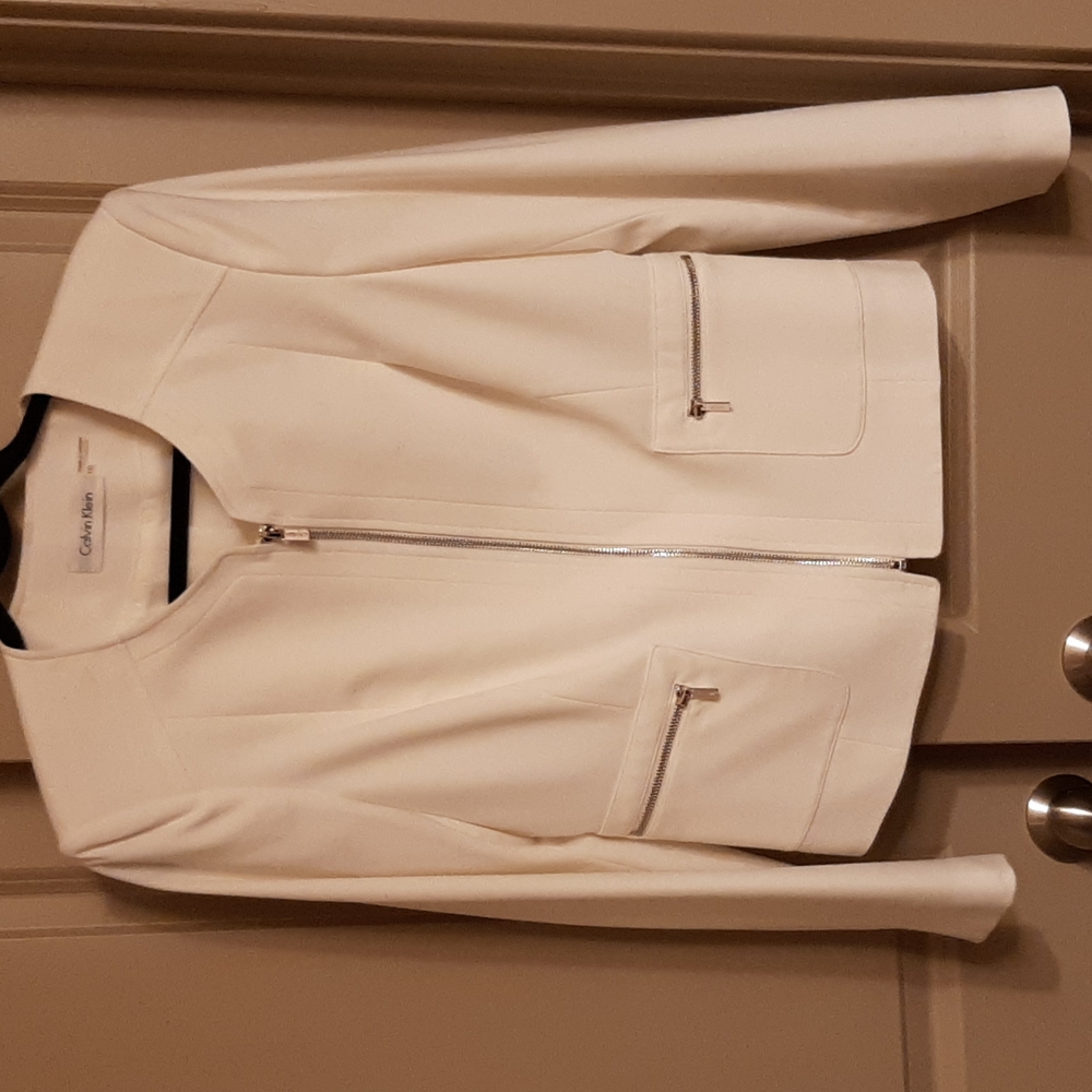 Calvin Klein zip front jkt